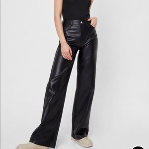 BLACK NASTY GAL LEATHER PANTS